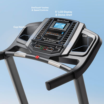 NordicTrack T 6.5 S; Treadmill for Running and Walking with 5” Display and SpaceSaver Design - Dreamchaser Headquarters