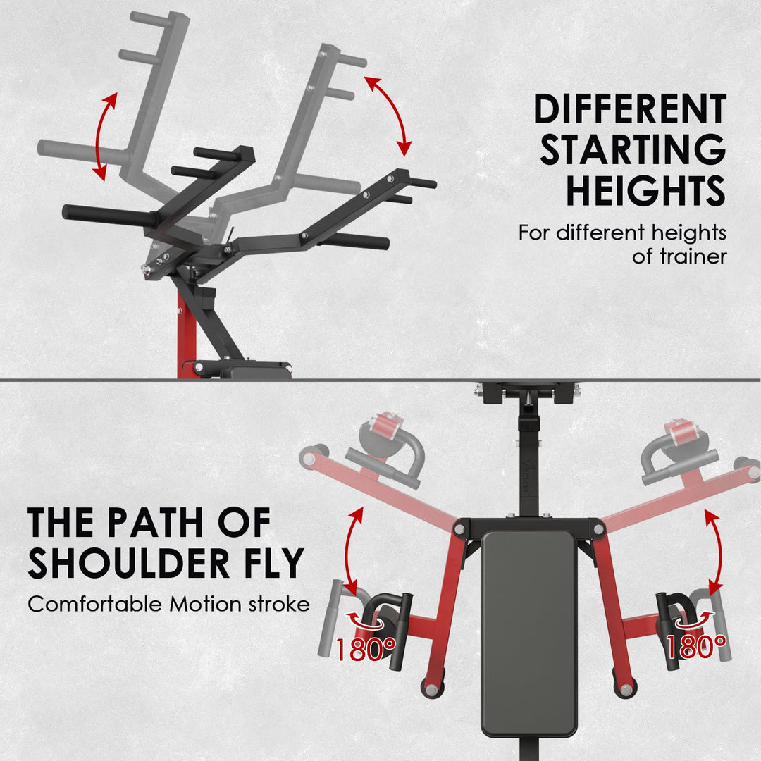 Shoulder Press &amp; Lateral Raise Machine for Upper Body Strength | DreamChaserHQ