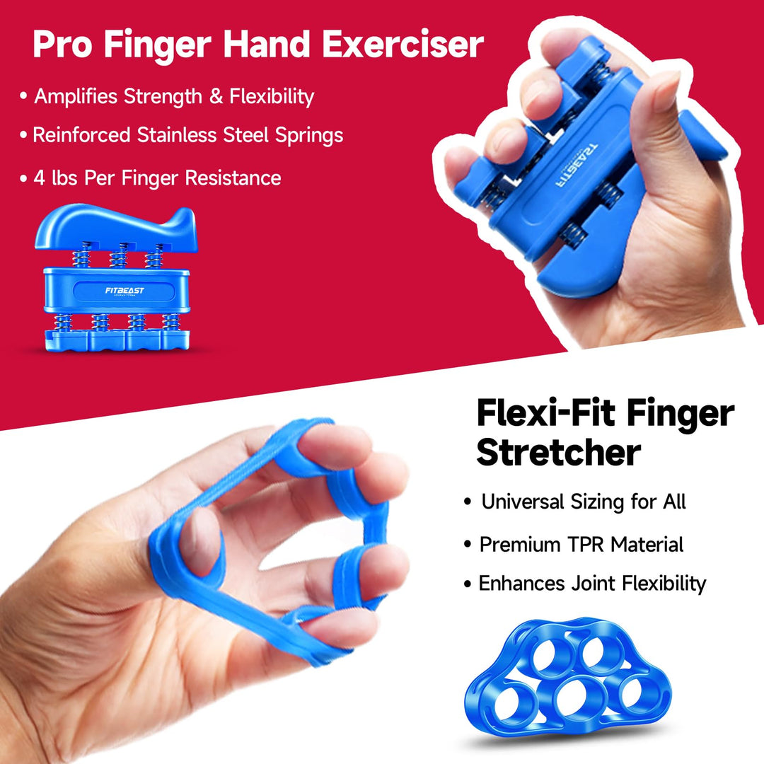 FitBeast hand grip strengthener versatility for strength training, rehabilitation, and stress relief, making it a great fitness accessory.