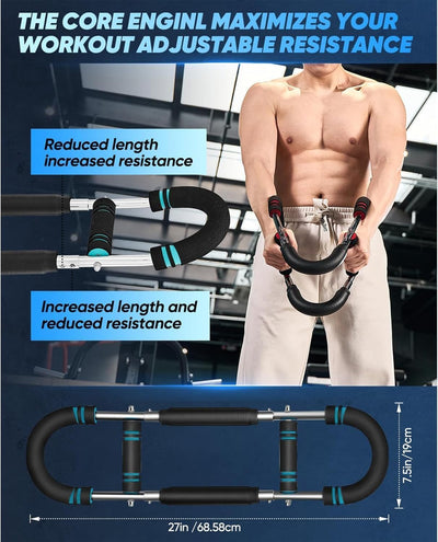 The detachable design of Saker Twister Arm Trainer, highlighting its portability and convenience for on-the-go workouts.