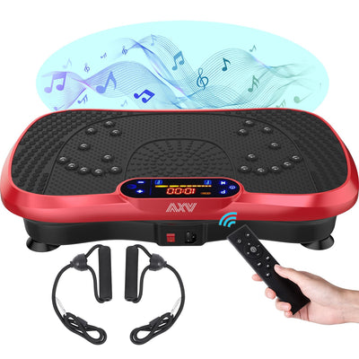 AXV Weight Loss Vibrating Platform - Full Body Shaker Exercise Machine with Remote, Bands & BT Speaker - Dreamchaser Headquarters