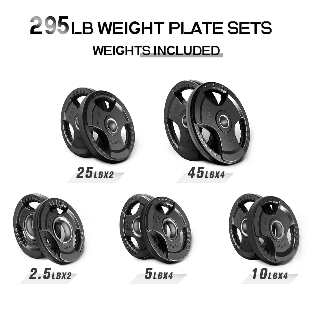 RitFit Rubber Grip Weight Plates – Olympic Plates for Safer, Stronger Barbell Training at Home - Dreamchaser Headquarters