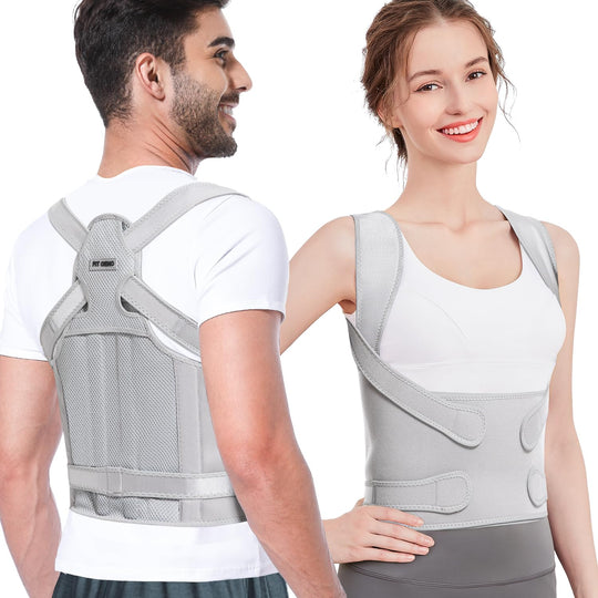 Fit Geno Back Brace showcasing the benefits of postural enhancement for back pain relief.