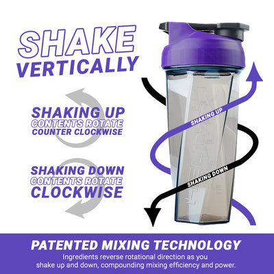 HELIMIX 2.0 portable blender bottle shown mixing protein shakes for pre-workout energy.