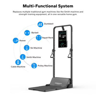 Speediance Gym Monster Smart Home Gym, Multifunctional Strength Training Machine, Smith Machine Power Cage Workout Station, Squat Rack Cable Machine, Full Body Fitness Equipment for Home Workout - Dreamchaser Headquarters