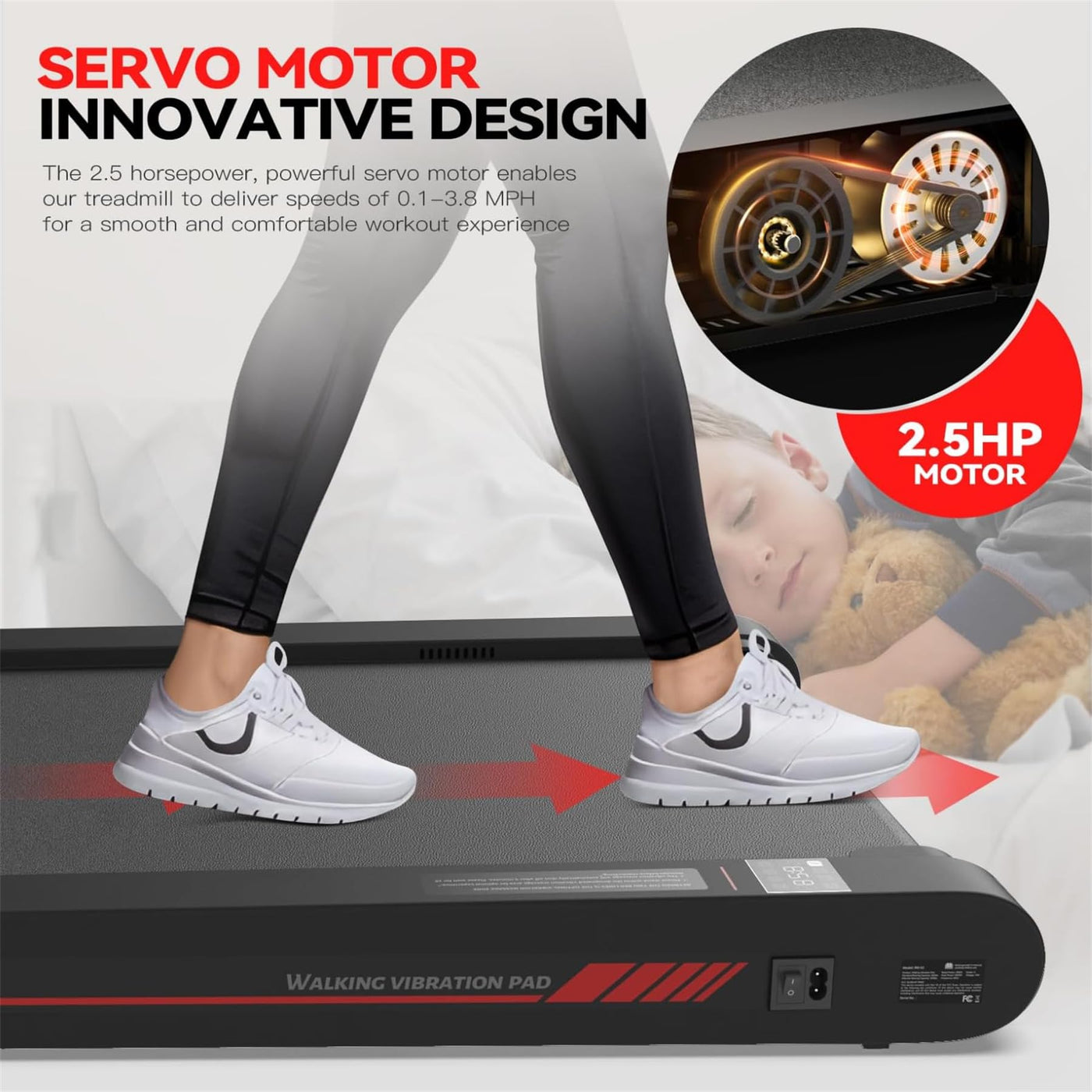 Remote control for the Walking Pad Treadmill, enhancing the experience of a portable treadmill for home.
