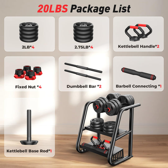 Adjustable Dumbbell Set for Full Body Strength Training | DreamChaserHQ