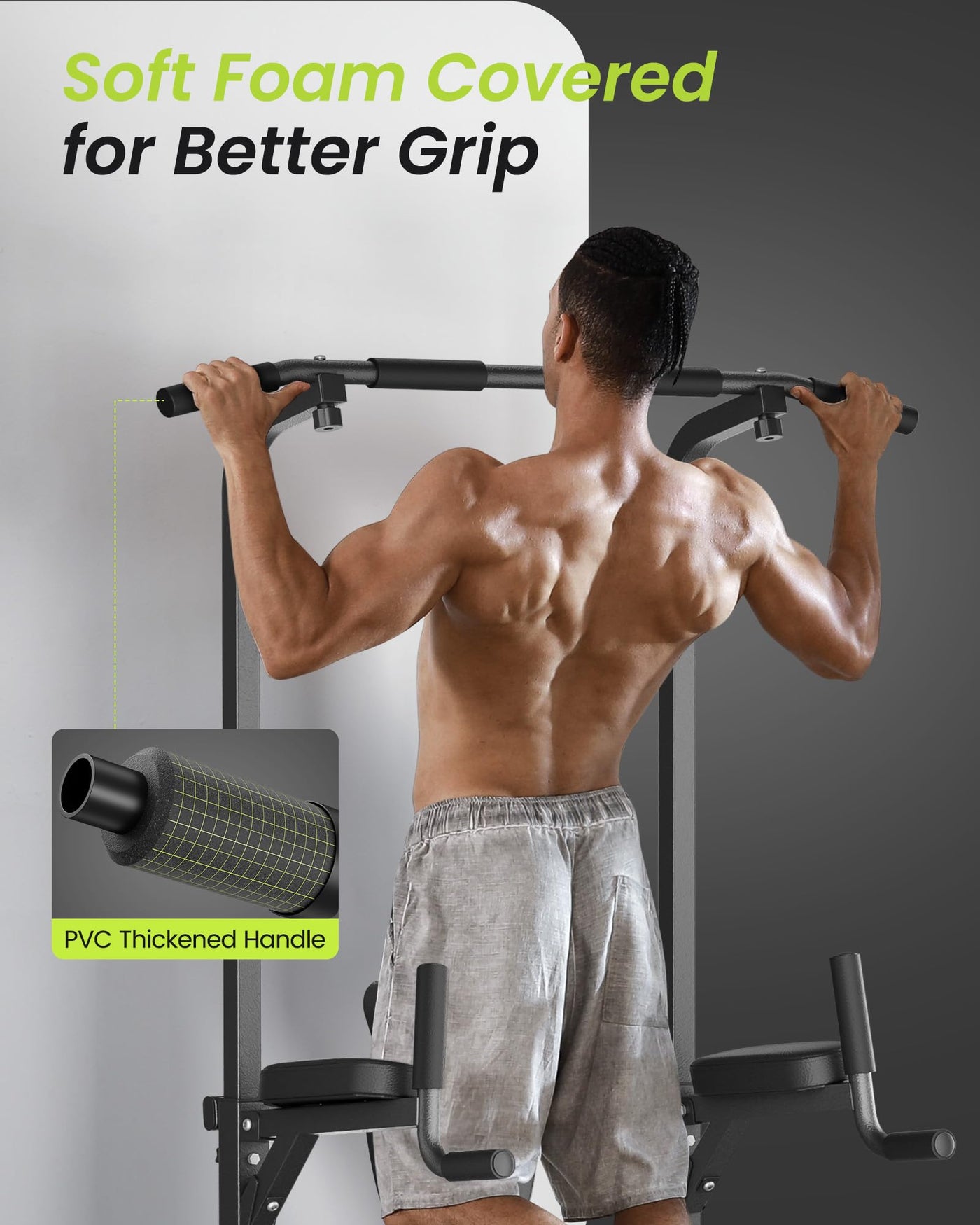 Family-friendly fitness with the Sportsroyals Power Tower and its pull up bar for home gym variety.