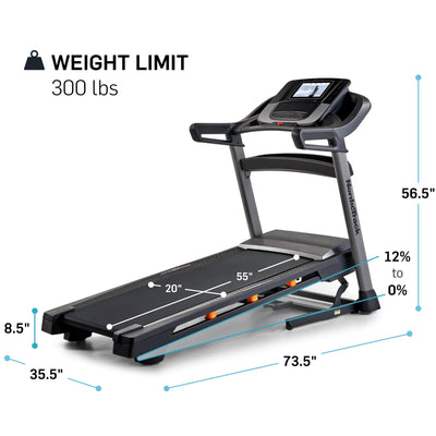 NordicTrack T 6.5 S; Treadmill for Running and Walking with 5” Display and SpaceSaver Design - Dreamchaser Headquarters