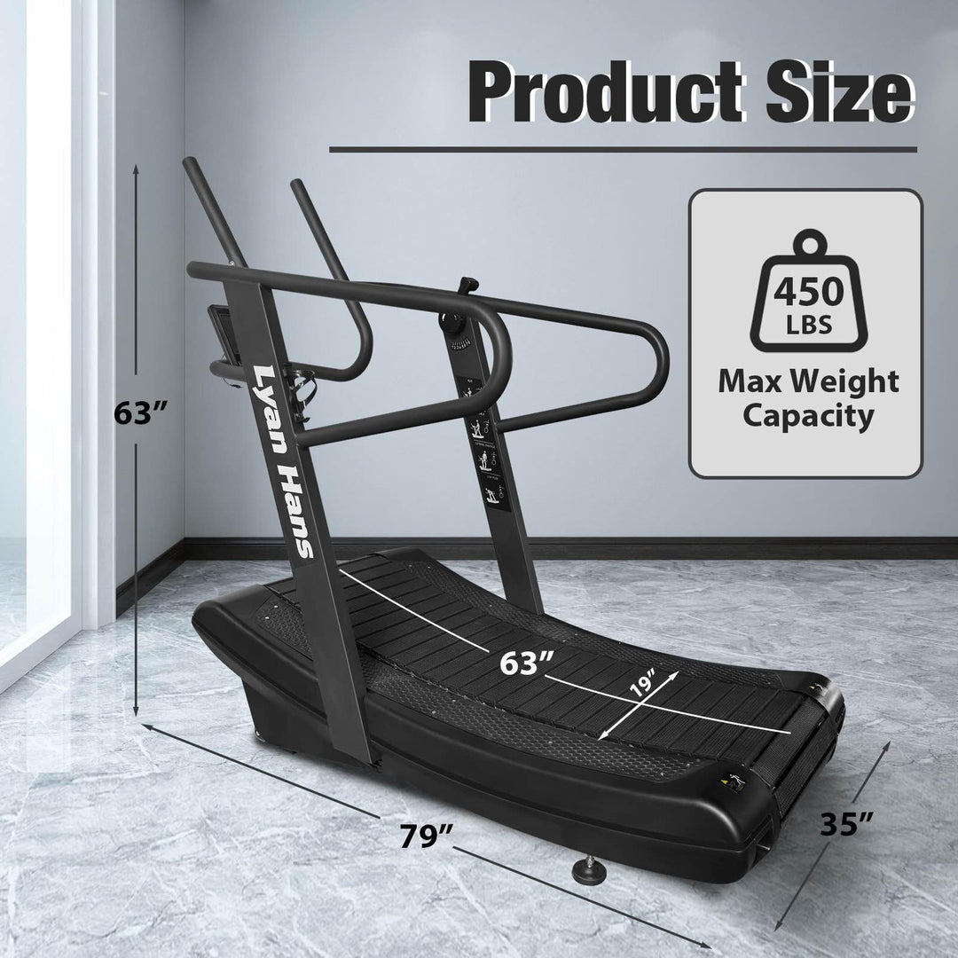 Curved Manual Treadmill for Self-Powered Running &amp; Endurance Training | DreamChaserHQ
