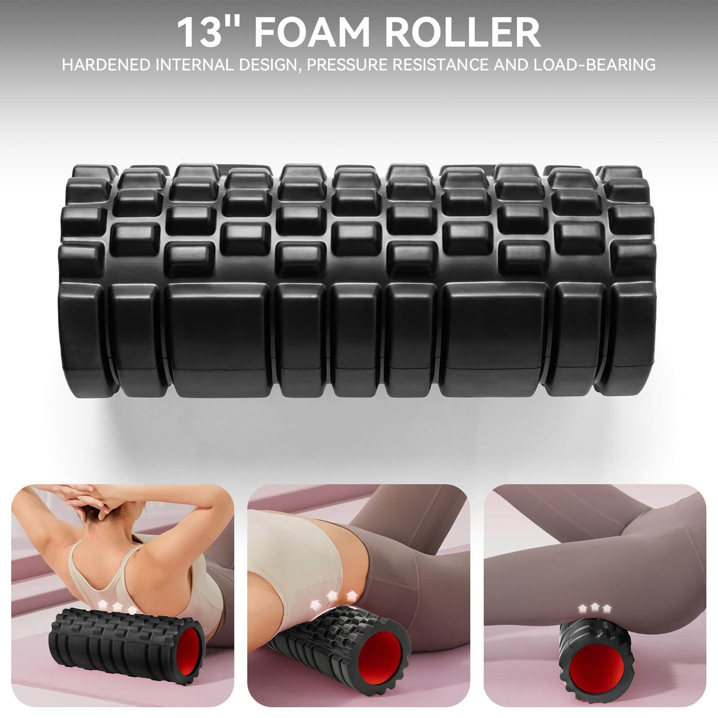 Krightlink 5 in1 Foam Roller Set for Deep Tissue Muscle Massage, High Density Fitness Exercise Foam Roller, Massage Roller, Massage Ball - Dreamchaser Headquarters