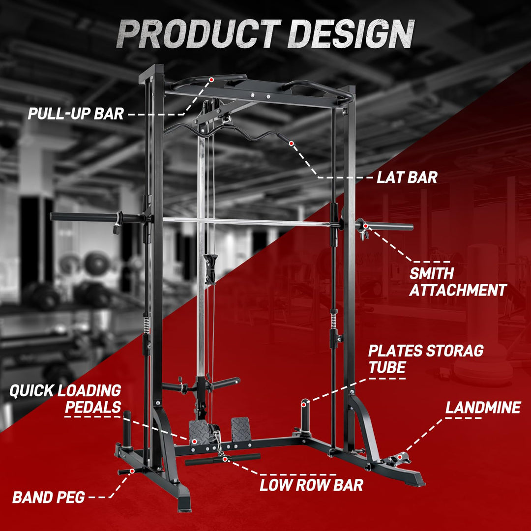 Smith Machine &amp; Power Cage for Full Body Strength Training | DreamChaserHQ