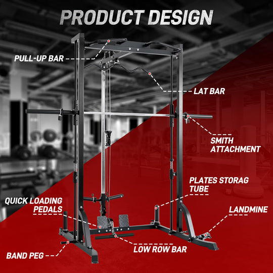 Smith Machine &amp; Power Cage for Full Body Strength Training | DreamChaserHQ