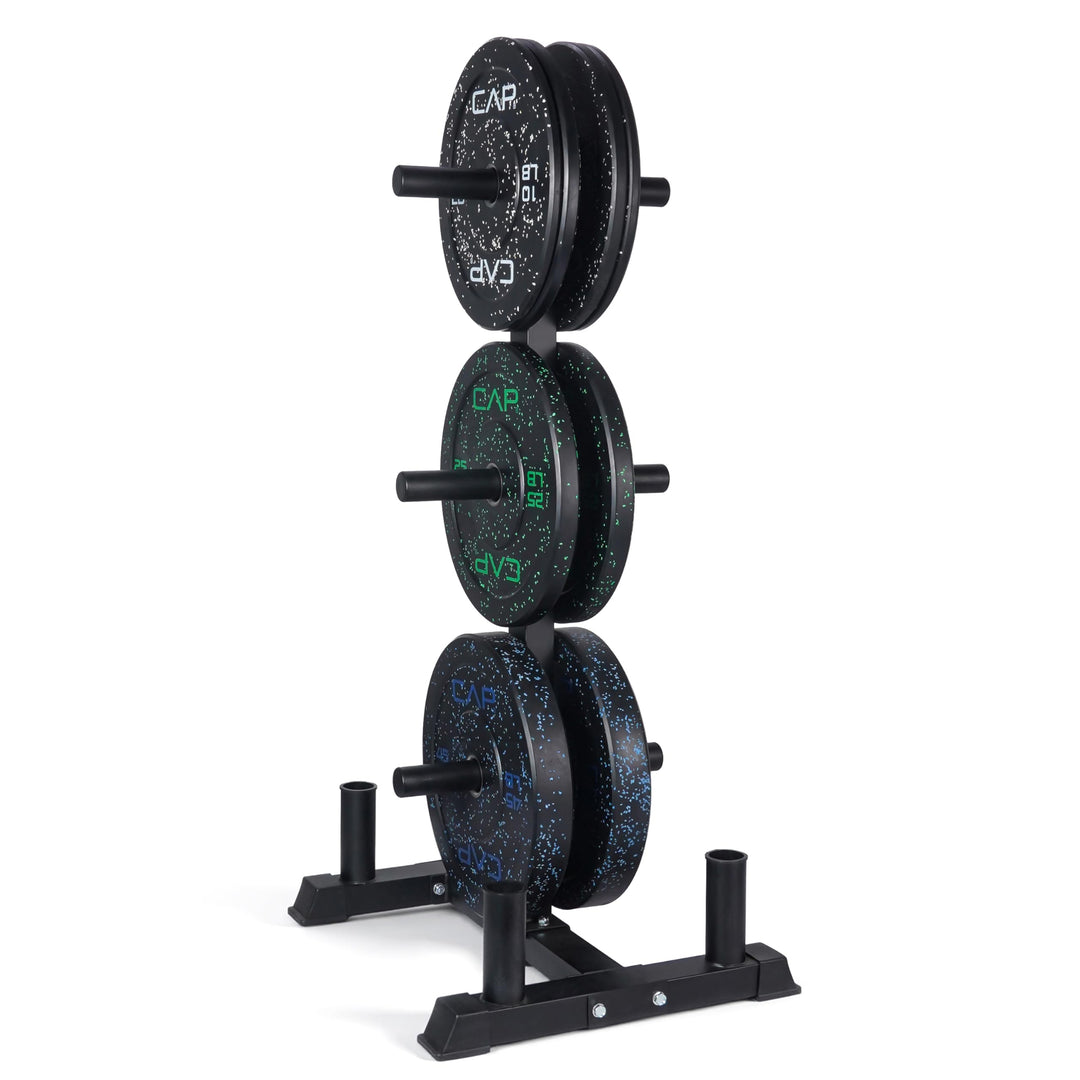 CAP Olympic Bumper Plate Weight Set 100–370LB for Home Gyms