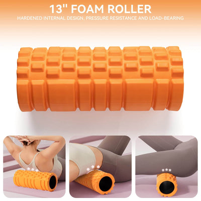 Krightlink 5 in1 Foam Roller Set for Deep Tissue Muscle Massage, High Density Fitness Exercise Foam Roller, Massage Roller, Massage Ball - Dreamchaser Headquarters