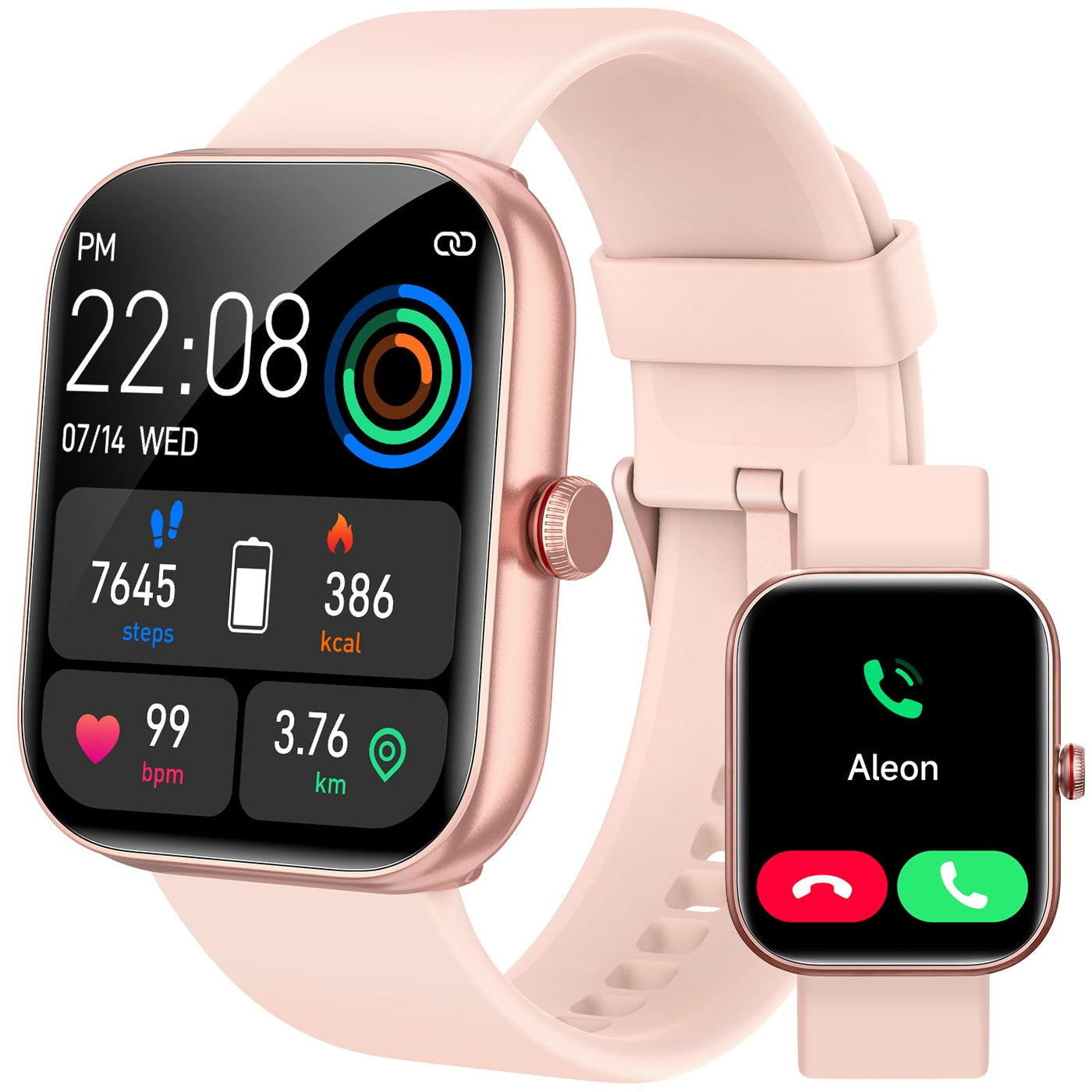 Smart Watch for Women Men, Smartwatch for iPhone & Android Bluetooth (Answer/Call) Built-in Alexa, 1.91" HD Fitness Tracker with 105+ Sport Modes, IP68 Waterproof, Sleep/Heart Rate/SpO2/Stress Monitor - Dreamchaser Headquarters