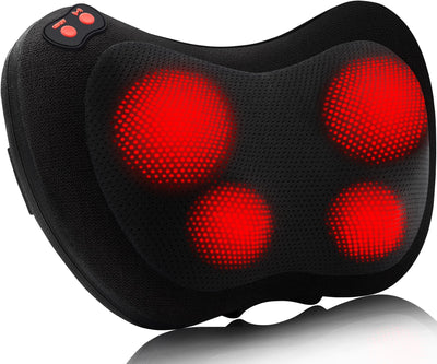 Convenient 15-Minute Auto Shut-Off - User-friendly feature on this massage pillow with heat for safety.