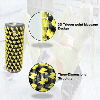 Collapsible foam roller packaged as a gift, perfect for birthdays and anniversaries for fitness lovers.