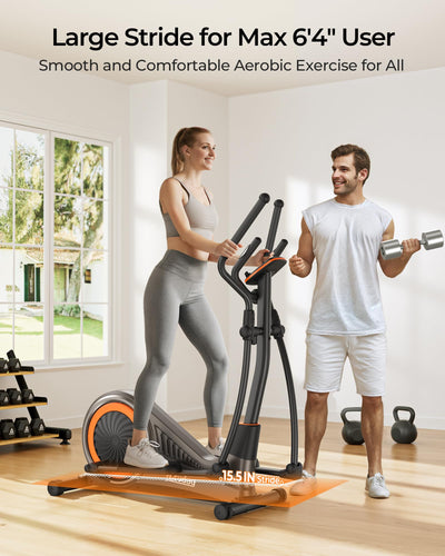 Niceday Elliptical Machine setup process, illustrating the easy assembly for an elliptical trainer for home.