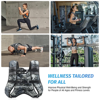 ZELUS Weighted Vest in workout setting - Featuring the comfortable structure of the weighted workout vest in use.