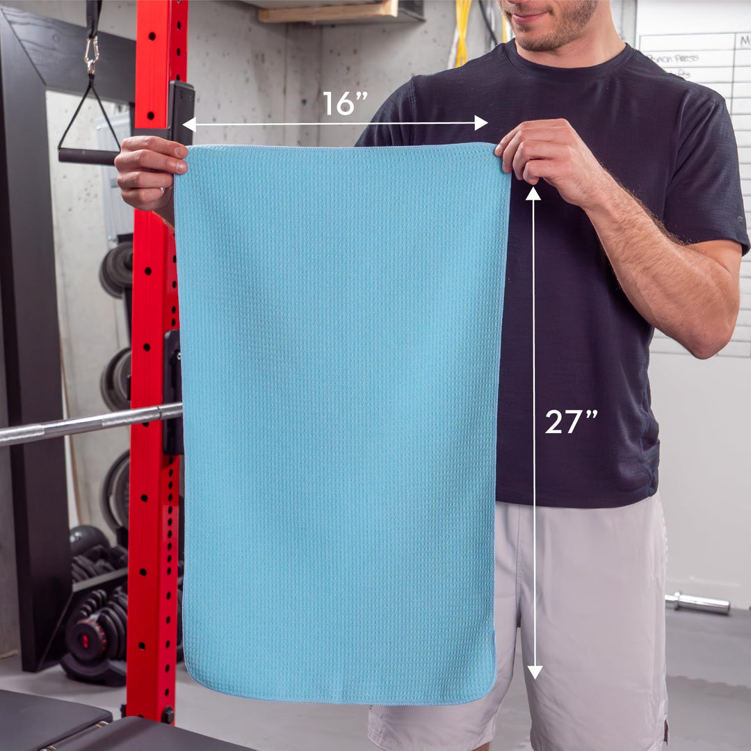 S&amp;T INC. Microfiber Gym Towels, an essential item for wiping sweat during exercises.