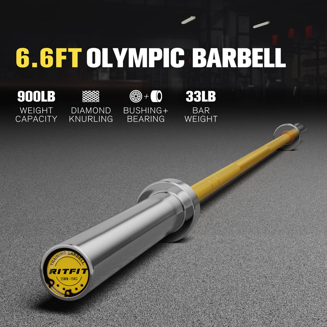 Olympic Weight Bar for Home Gym Strength Training | DreamChaserHQ