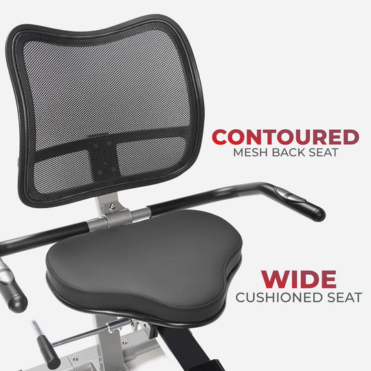 Sunny Health &amp; Fitness Electromagnetic Recumbent Cross Trainer Exercise Elliptical Bike w/Arm Exercisers, Easy Access Seat &amp; Exclusive SunnyFit® App Enhanced Bluetooth Connectivity - SF-RBE4886SMART - Dreamchaser Headquarters