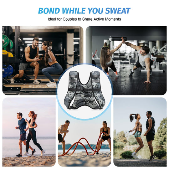 ZELUS Weighted Vest black design - Classic black color perfect for any workout ensemble of the weighted workout vest.