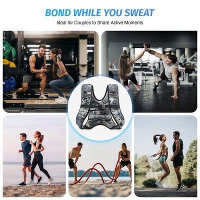 ZELUS Weighted Vest black design - Classic black color perfect for any workout ensemble of the weighted workout vest.