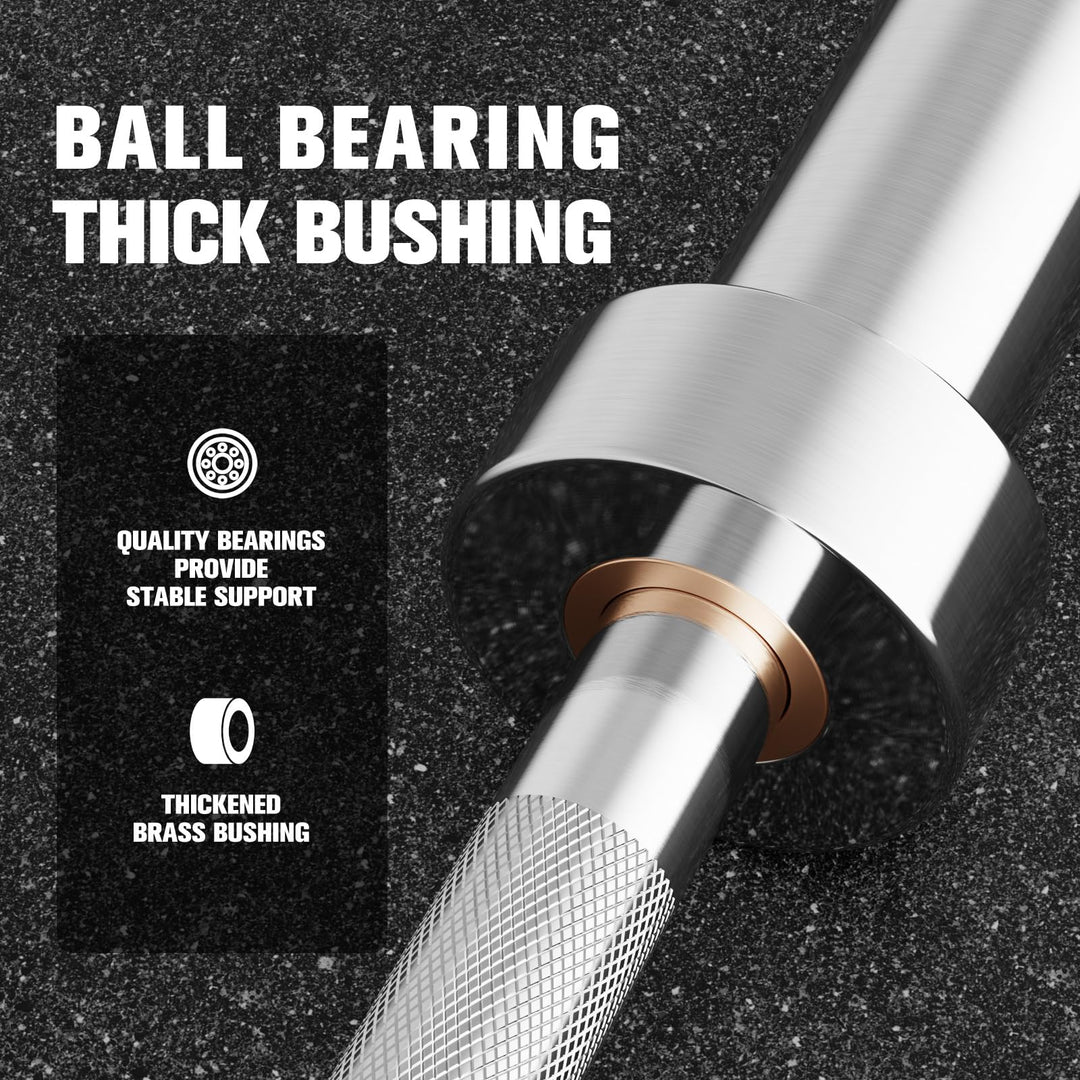 Olympic Weight Bar for Home Gym Strength Training | DreamChaserHQ