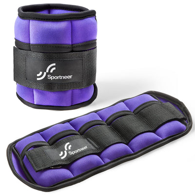 Sportneer Adjustable Weighted Ankle Weights Set 1 Pair 2 4 6 8 10 Lbs Leg Weight Straps for Women Men for Gym,Fitness, Workout,Walking, Jogging,1-5 lbs for Each Ankle, 1 Pair 2-10 lbs (Black) - Dreamchaser Headquarters