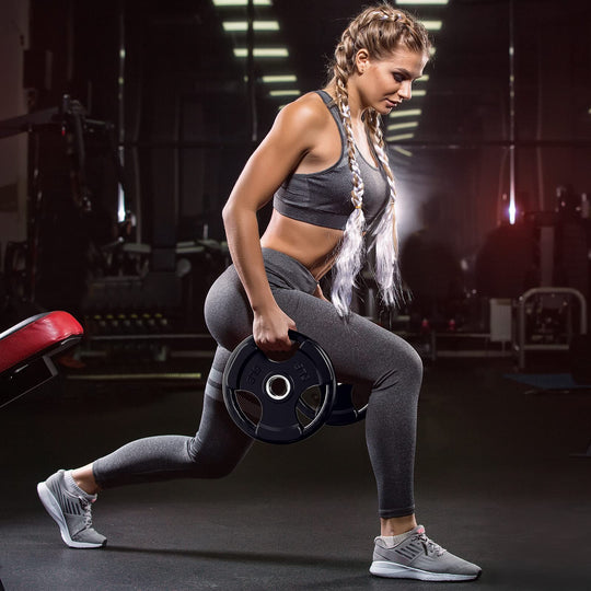 RitFit Rubber Grip Weight Plates – Olympic Plates for Safer, Stronger Barbell Training at Home - Dreamchaser Headquarters