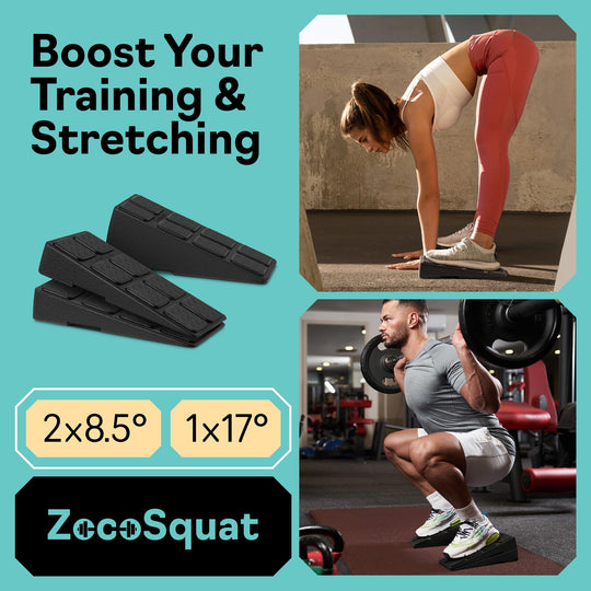 Squat Wedge Set for Improved Mobility &amp; Deeper Squats | DreamChaserHQ