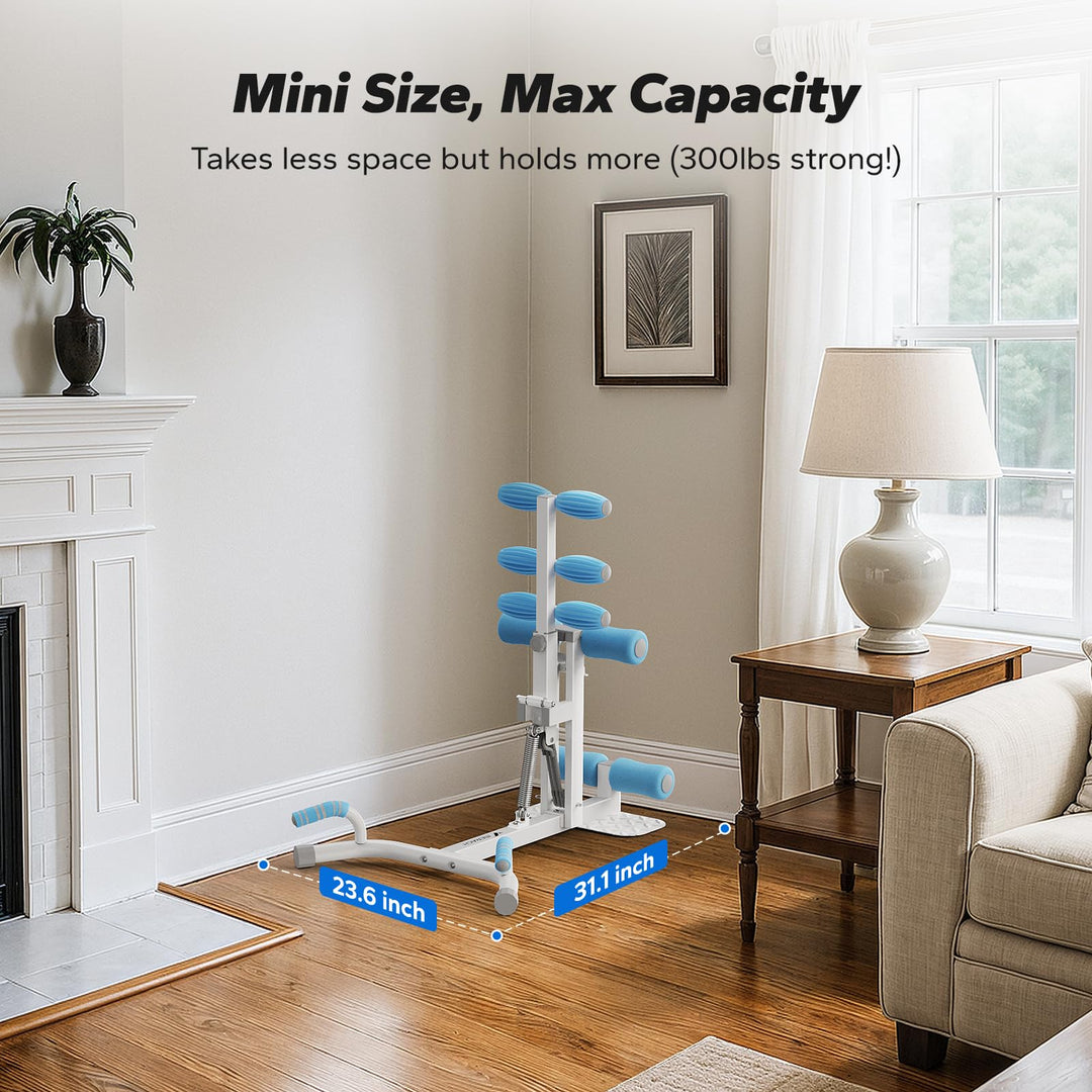 MERACH Deep Squat Machine for Women, Adjustable Glutes Trainer Machine, Core &amp; Leg Exercise, Push Up Workout Equipment at Home Gym(Blue) - Dreamchaser Headquarters