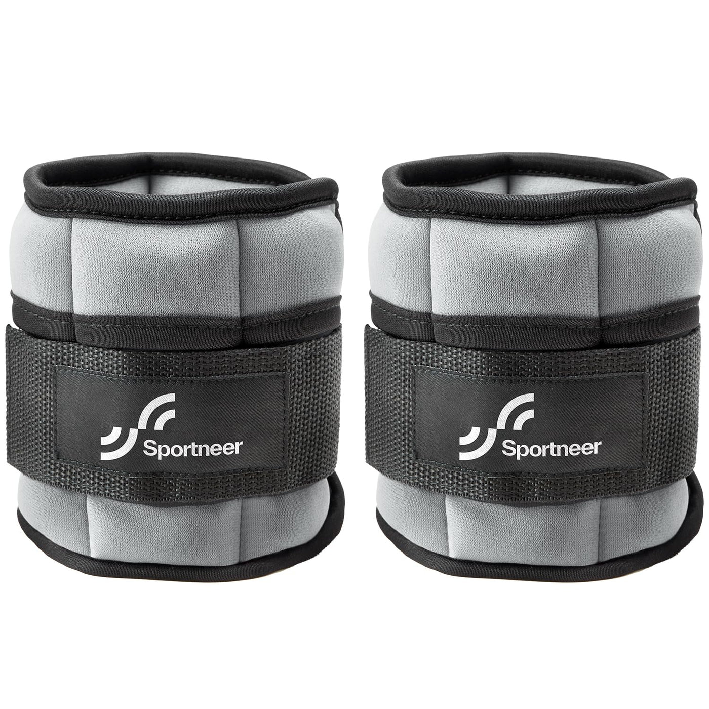 Sportneer Adjustable Weighted Ankle Weights Set 1 Pair 2 4 6 8 10 Lbs Leg Weight Straps for Women Men for Gym,Fitness, Workout,Walking, Jogging,1-5 lbs for Each Ankle, 1 Pair 2-10 lbs (Black) - Dreamchaser Headquarters