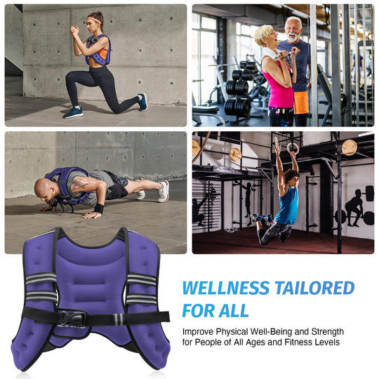 User performing exercises with ZELUS Weighted Vest - Utilizing the weighted workout vest for effective strength training.