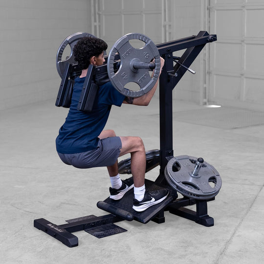 Body-Solid Leverage Squat &amp; Calf Machine for Lower Body Strength Training | Heavy-Duty Leg Press &amp; Calf Raise System | DreamchaserHQ