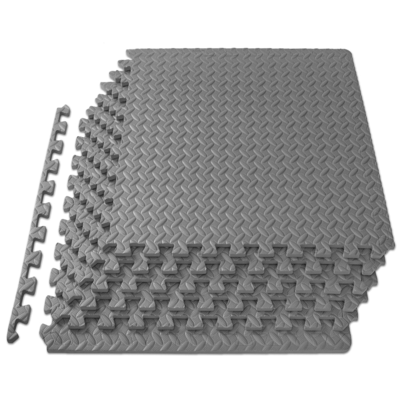 ProsourceFit Puzzle Exercise Mat ½ in, EVA Interlocking Foam Floor Tiles for Home Gym, Mat for Home Workout Equipment, Floor Padding for Kids, Black, 24 in x 24 in x ½ in, 24 Sq Ft - 6 Tiles - Dreamchaser Headquarters
