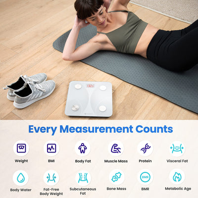 Etekcity Bluetooth Body Composition Scale - Digital Weight Scale with BMI, Body Fat & Muscle Mass Tracking - Dreamchaser Headquarters