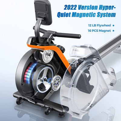 Diverse workout features of the YOSUDA Magnetic Rowing Machine to cater to all fitness levels.