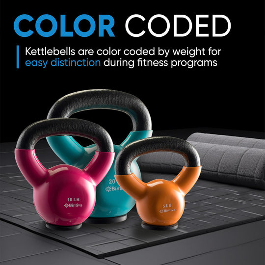 Kettlebell Set for Strength Training &amp; Full Body Conditioning | DreamChaserHQ