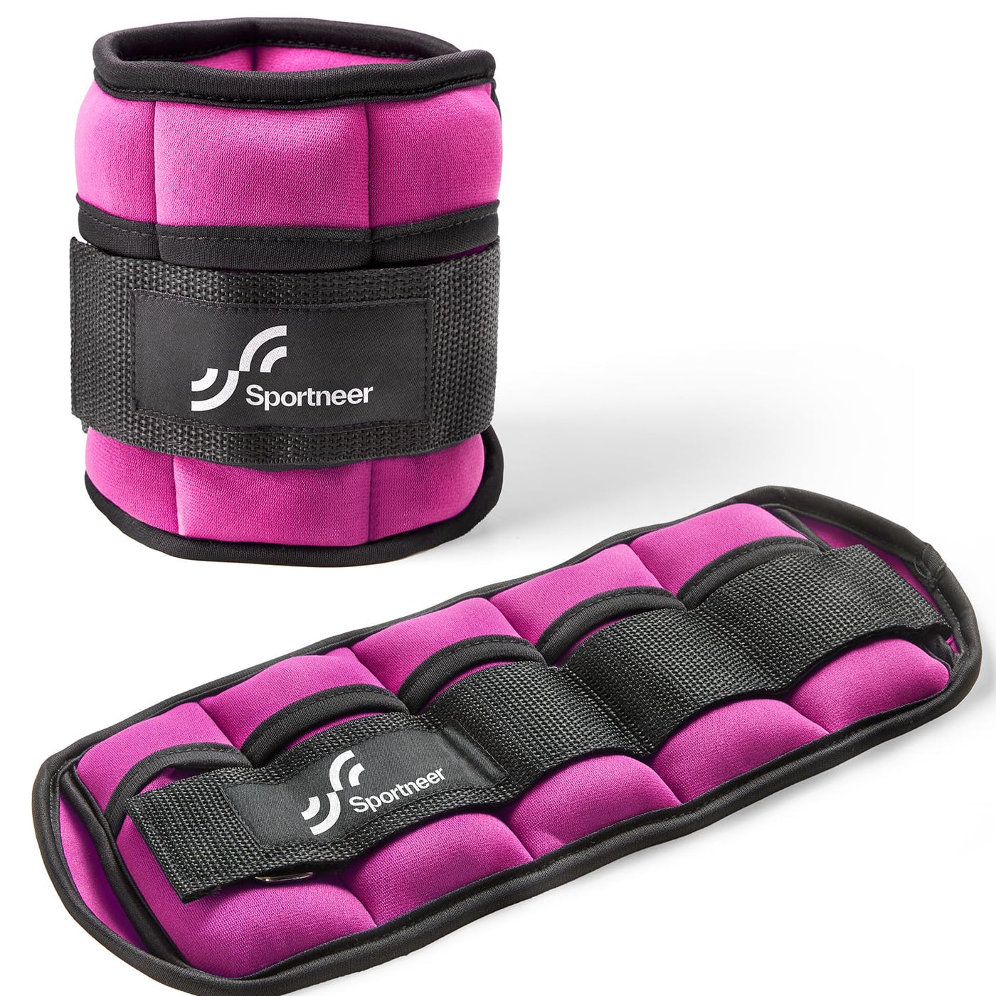 Sportneer Adjustable Weighted Ankle Weights Set 1 Pair 2 4 6 8 10 Lbs Leg Weight Straps for Women Men for Gym,Fitness, Workout,Walking, Jogging,1-5 lbs for Each Ankle, 1 Pair 2-10 lbs (Black) - Dreamchaser Headquarters