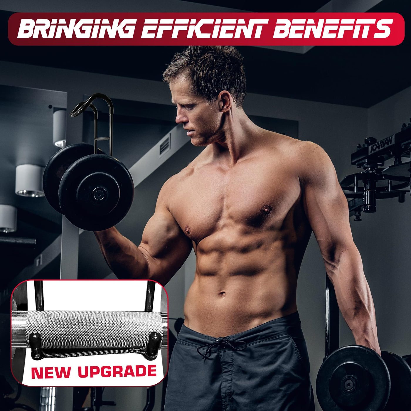 Storage bag included with the Upgraded Mad Spotter Pro 2.0 Dumbbell Hooks, perfect for transporting these essential dumbbell hooks for bench press.