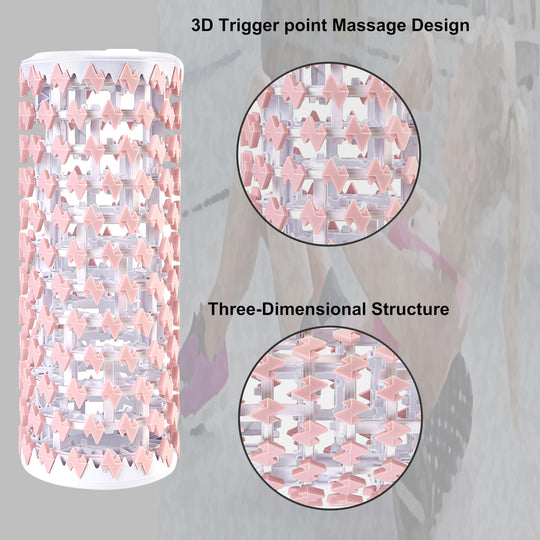 Collapsible foam roller being used in a group exercise class, illustrating its benefits for team workouts.