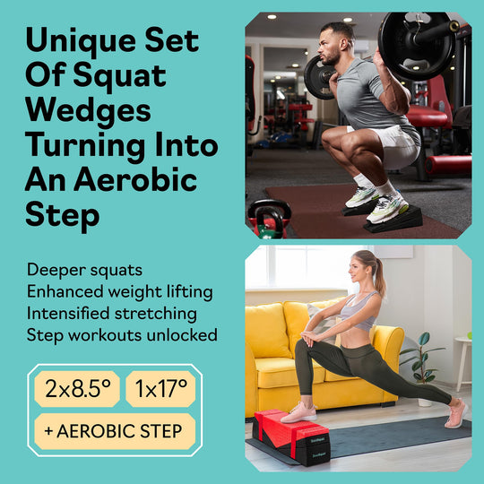 Squat Wedge Set for Improved Mobility &amp; Deeper Squats | DreamChaserHQ