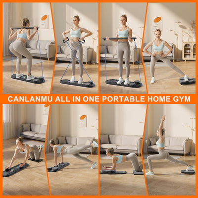 Compact multifunctional Pilates board - easy to store and use ab trainer for all fitness levels.