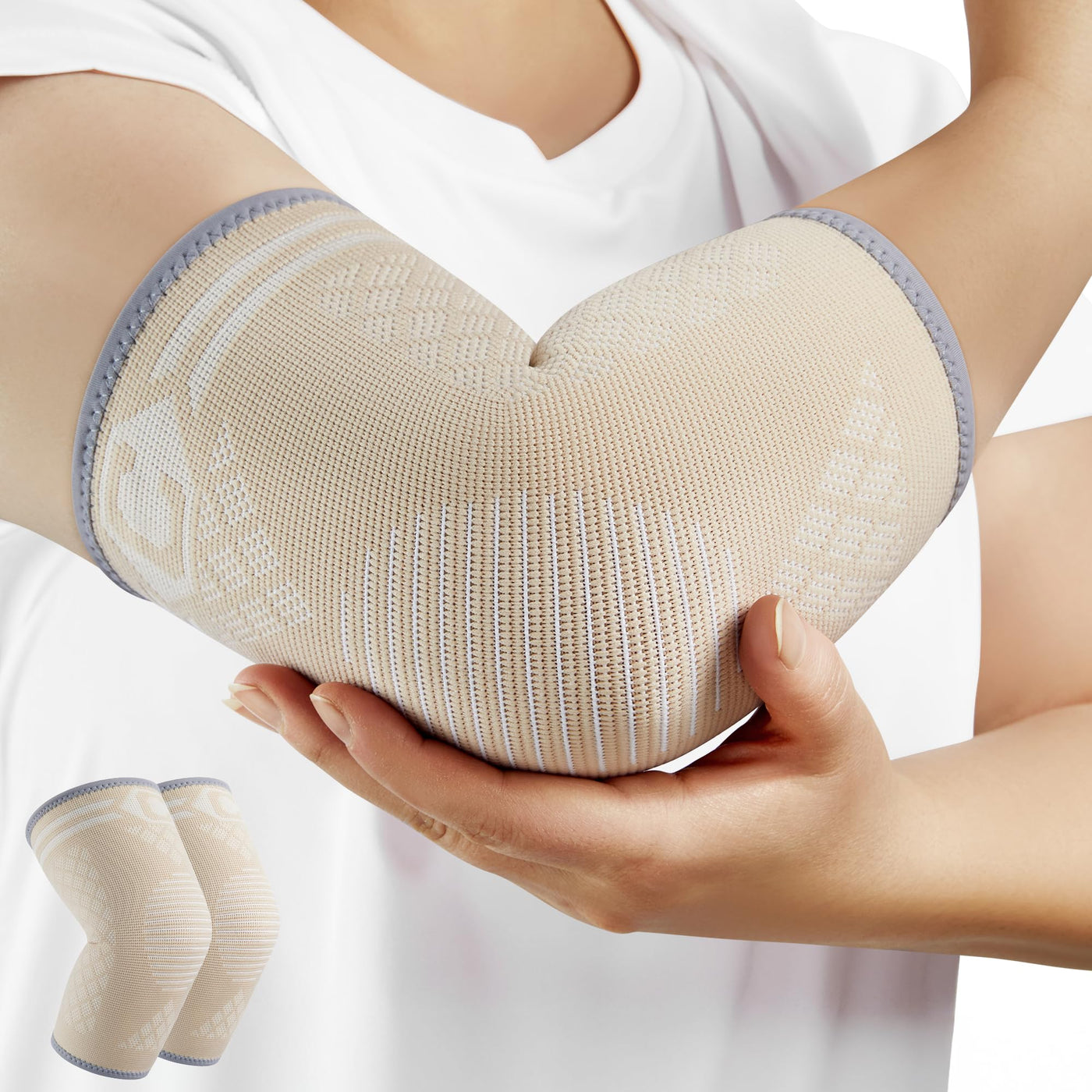 Different sizes of CAMBIVO elbow brace for tendonitis, providing options for every user.