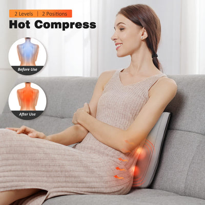 Boriwat Back Massager with Heat showcasing its ergonomic design suitable for daily use.