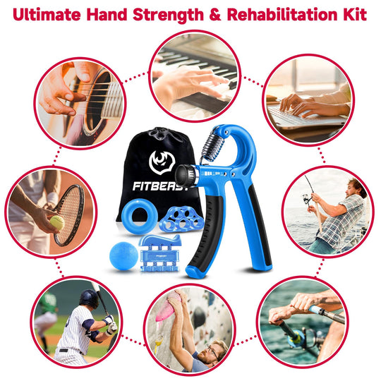 Close-up of durable materials on FitBeast hand grip strengthener, ensuring a reliable grip during high-intensity training.