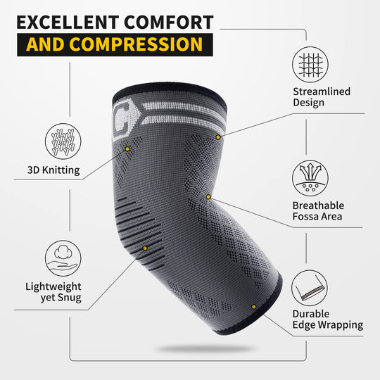 CAMBIVO 2 Pack Tennis Elbow Brace for Men &amp; Women - Dreamchaser Headquarters